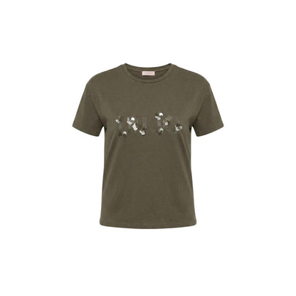 Liu Jo Green Cotton T-Shirt