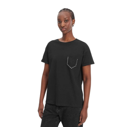 T-Shirt by Liu Jo for women in cotton bicolour showcases a dramatic silhouette, elegantly detailed with a dramatic and for a truly dramatic finish.