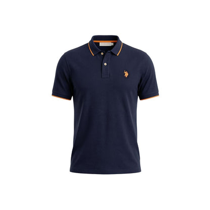 U.S. POLO ASSN. Blue Cotton Polo Shirt
