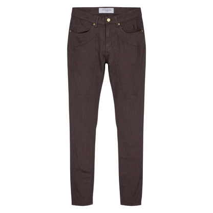 Jeckerson Brown Cotton Skinny Jeans
