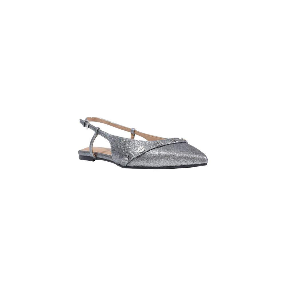 Guess Gray Polyester Platform Pumps