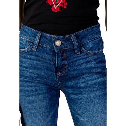 Guess Blue Cotton Skinny Jeans