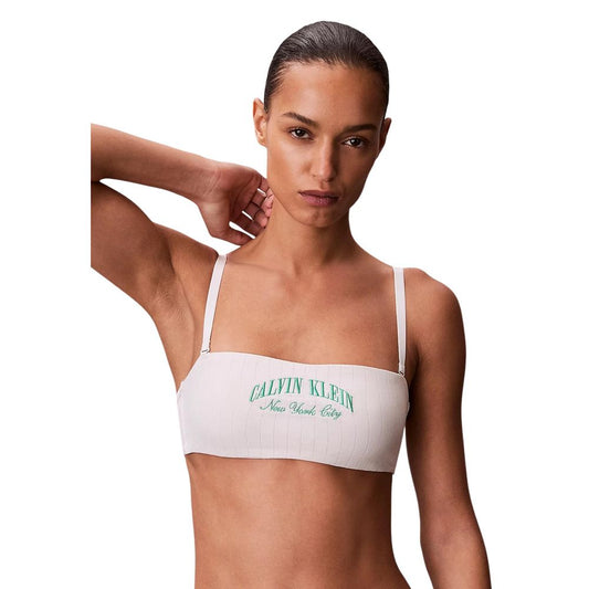 Bra by Calvin Klein Underwear for women in stretch cotton white features a flawless silhouette, showcasing the flawless design and intricate detailing characteristic of the Women's Stretch Cotton Bra.
