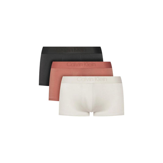 Underpants by Calvin Klein Underwear for men in polyester & lyocell gray & signature features an chic silhouette from the Men's Low Rise Polyester & Lyocell Underpants collection, showcasing a sophisticated fit and chic design.