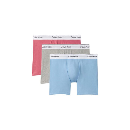 Underwear Boxer Briefs by Calvin Klein Underwear for men in stretch cotton pink showcases a subtle silhouette, offering a sophisticated look from the Men's Stretch Cotton Underwear Boxer Briefs collection.