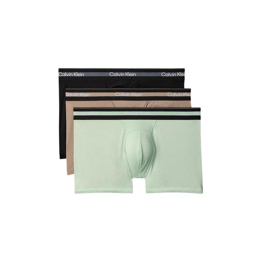 Underpants by Calvin Klein Underwear for men in stretch polyester bicolour features a discreet silhouette, showcasing the sophisticated design of the Men's Stretch Polyester Underpants with a discreet fit.