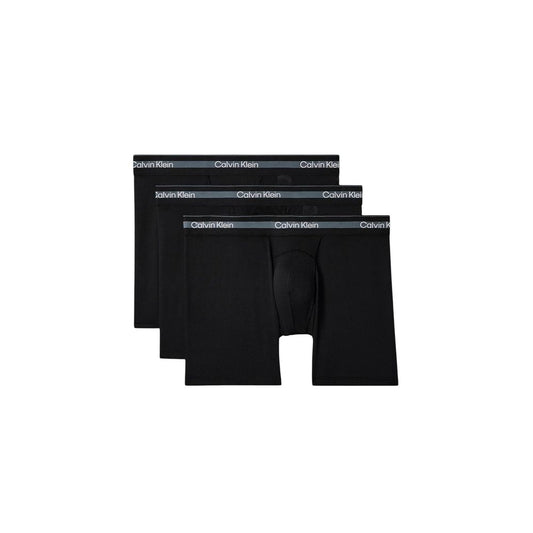 Underwear Boxer Briefs from Calvin Klein Underwear for men in stretch polyester black & signature features an ergonomic design from the Men's Stretch Polyester Underwear Boxer Briefs collection, highlighting a premium fit and tailored cut.