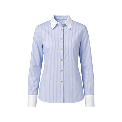 Morgan De Toi Blue Polyester Blouse