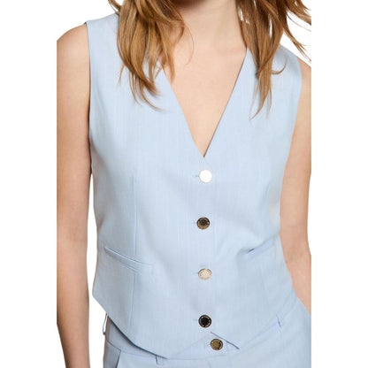 Morgan De Toi Blue Polyester Waistcoat