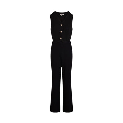 Morgan De Toi Black Polyester Jumpsuit