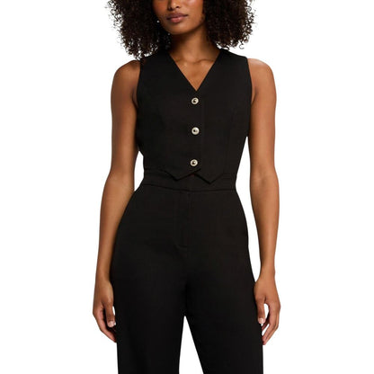Morgan De Toi Black Polyester Jumpsuit
