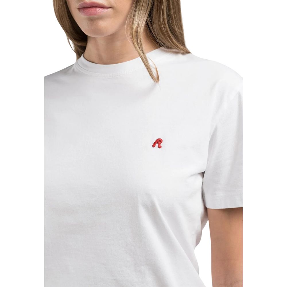 Replay White Cotton T-Shirt