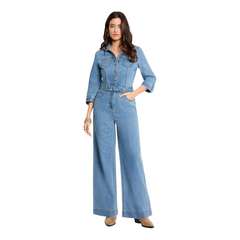 Morgan De Toi Women's Cotton One-Piece - Light Blue