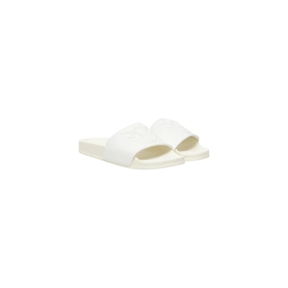 PINKO Women's PVC Slider Slippers - White