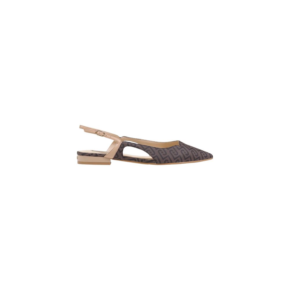 Liu Jo Women's Polyethylene & Polyurethane Low-Heel Platform Slingback Pumps Heels - Brown Patterned