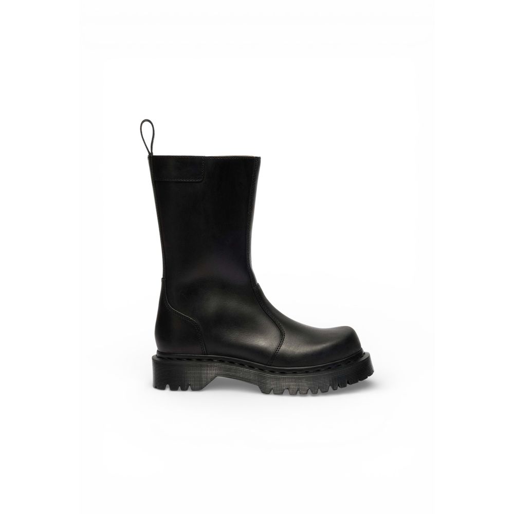Dr. Martens Women's Calf Leather Ankle Mid-Calf Winter Boots - Black Signature