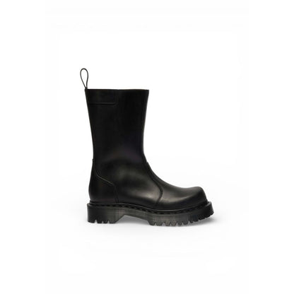 Dr. Martens Women's Calf Leather Ankle Mid-Calf Winter Boots - Black Signature
