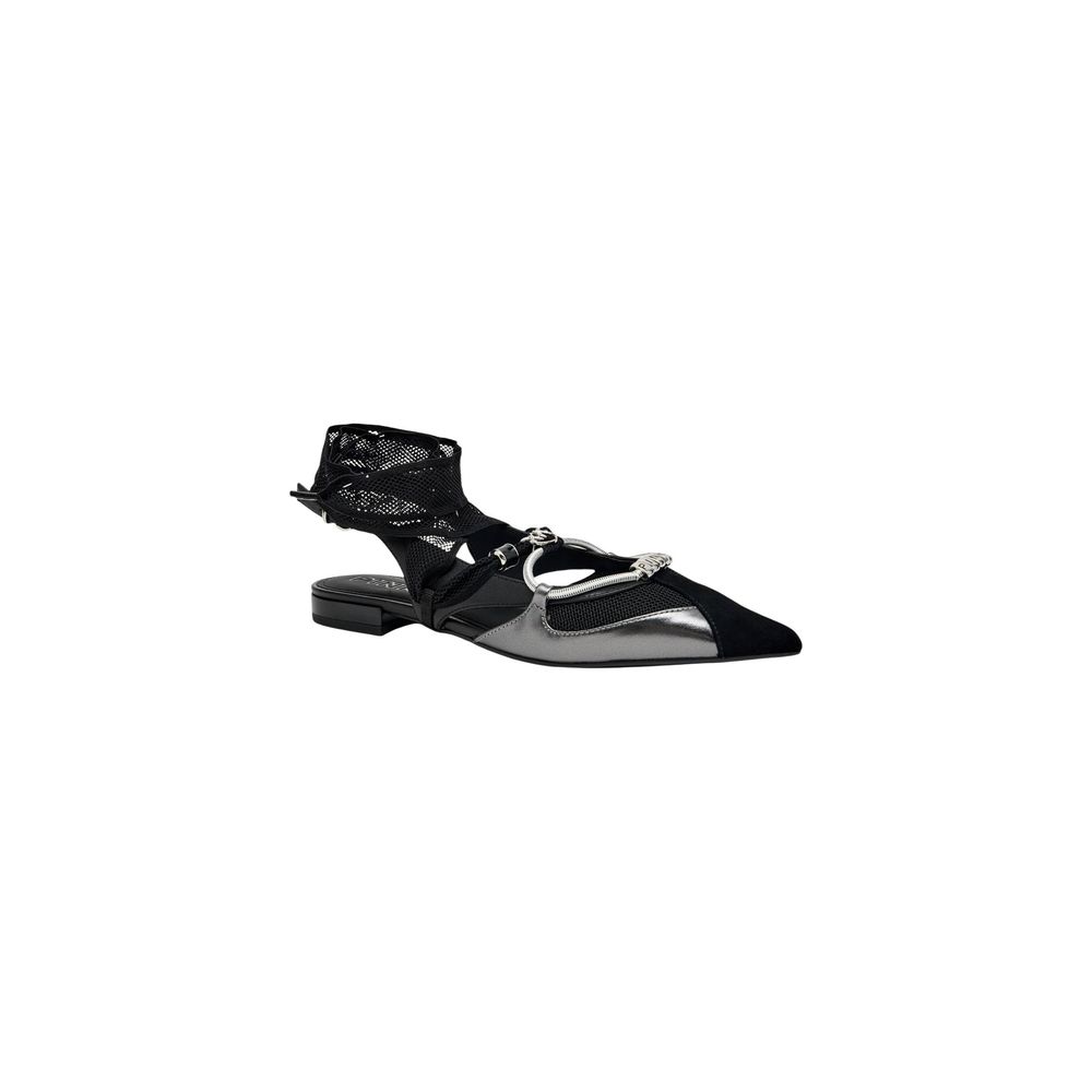 PINKO Women's Leather Ballet Sandals Flat Shoes - Black