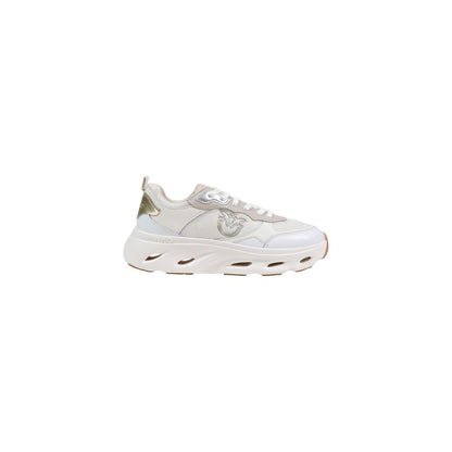 PINKO Women's Chunky Polyester Leather Sneakers - Pink White