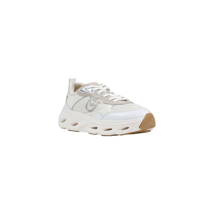 PINKO Women's Chunky Polyester Leather Sneakers - Pink White