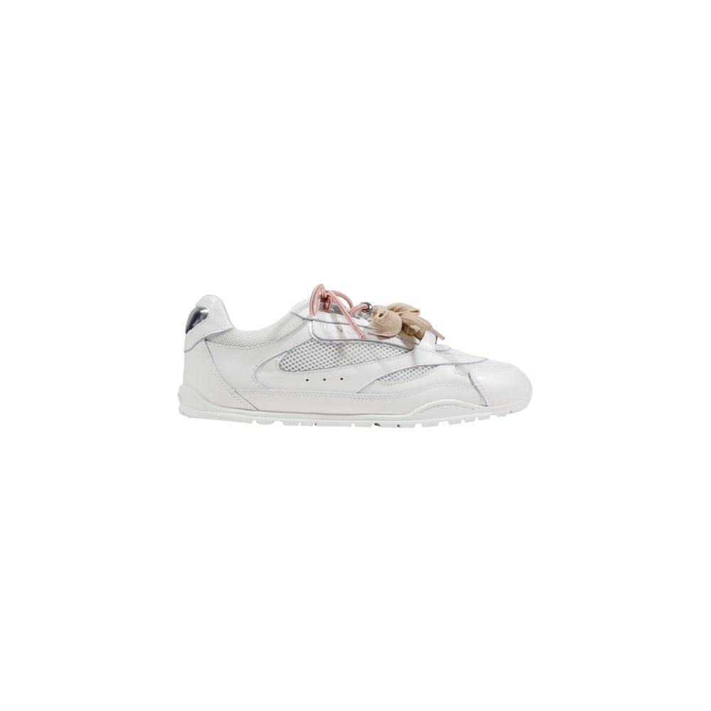 PINKO Women's Casual Polyester Polyurethane Leather Sneakers - White