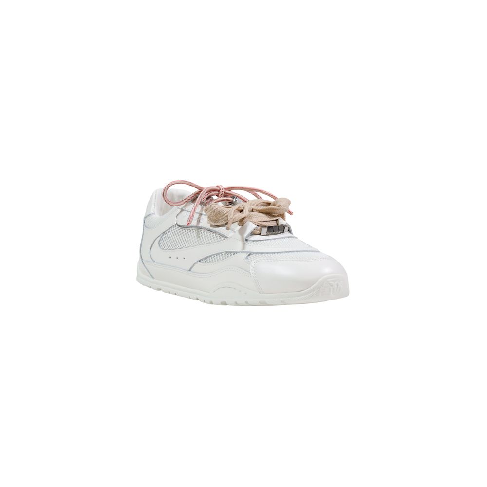 PINKO Women's Casual Polyester Polyurethane Leather Sneakers - White