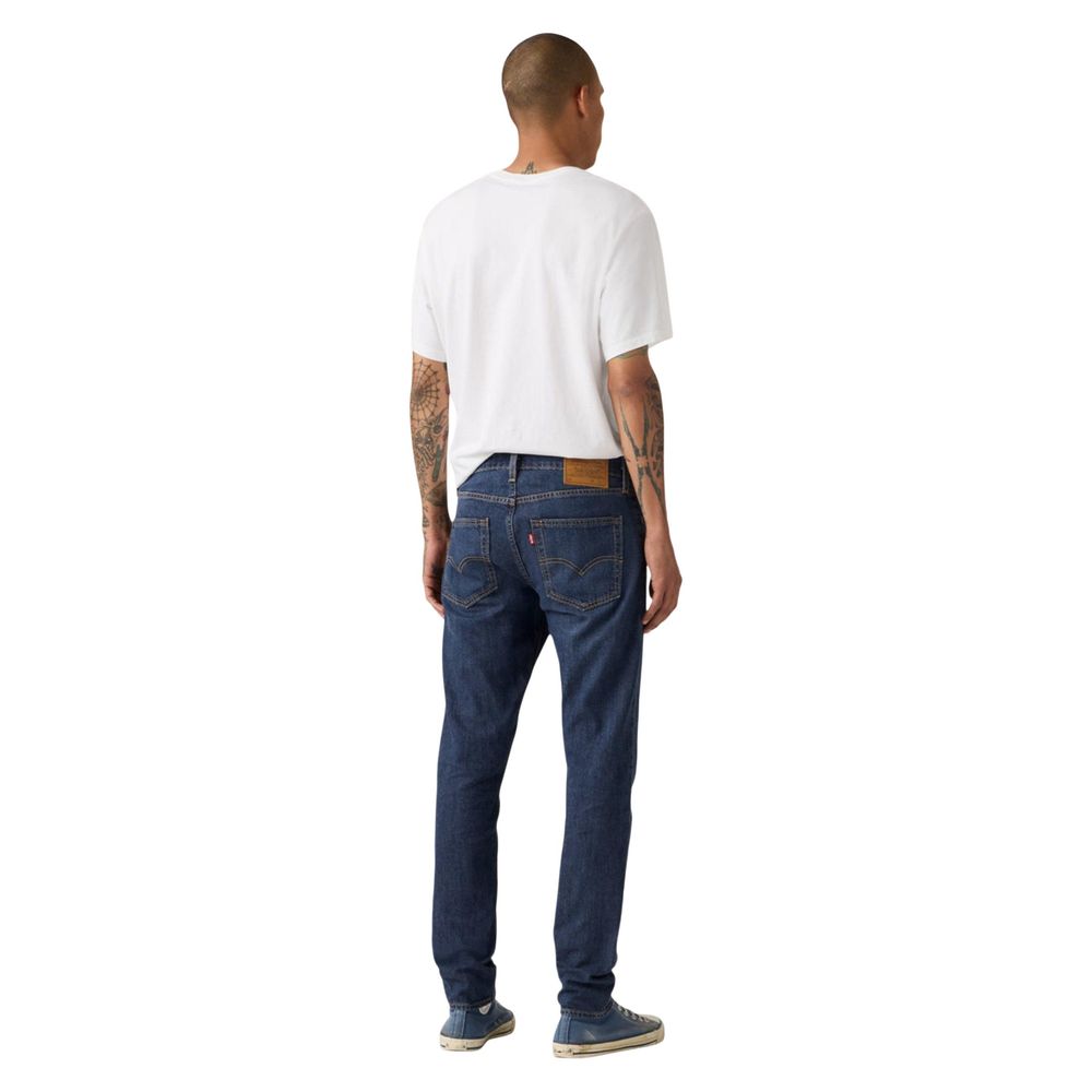 Jeans by Levi's for men in stretch denim cotton & linen blue & signature features a refined silhouette with a refined skinny & slim, defined by a and a refined long for a refined finish.