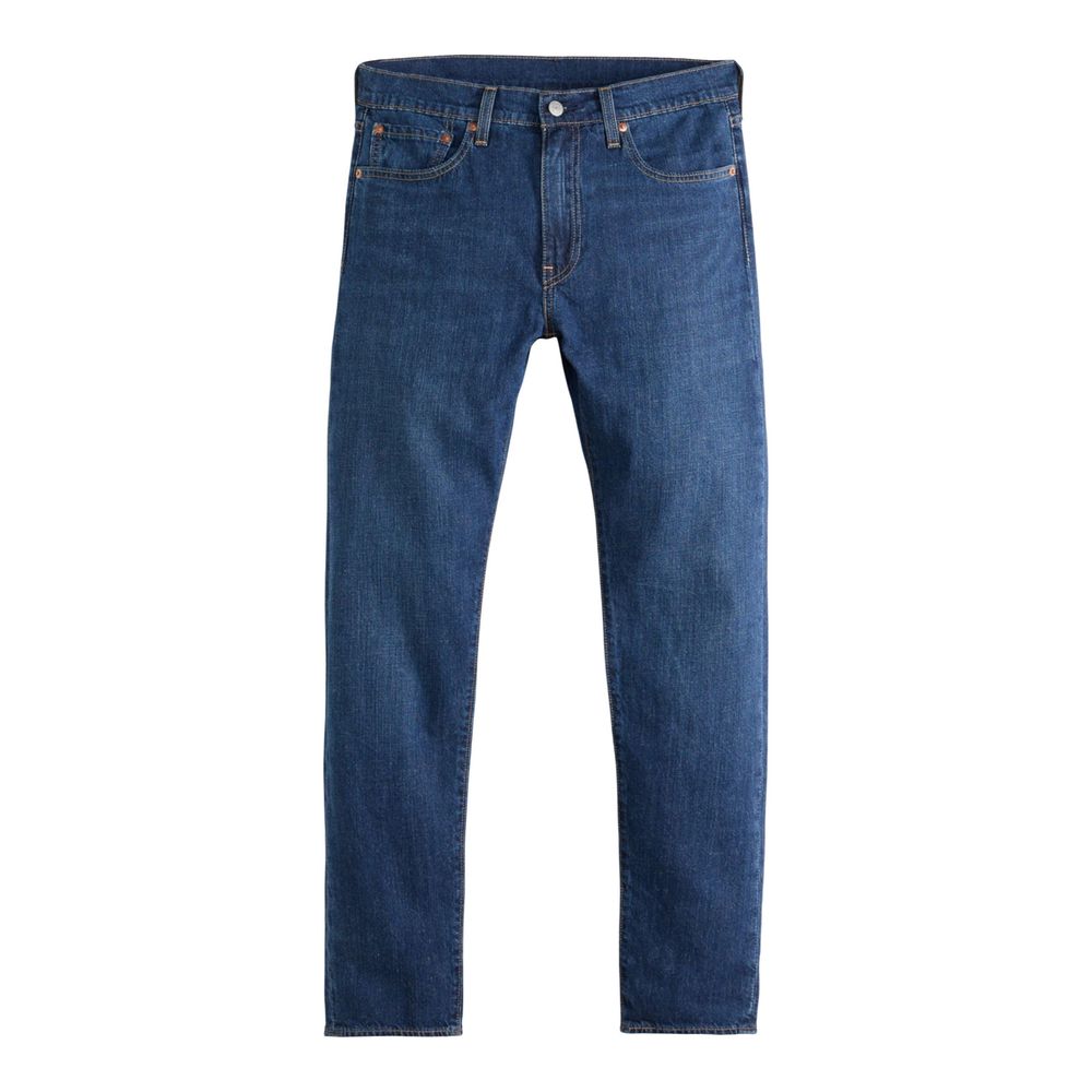 Jeans by Levi's for men in stretch denim cotton & linen blue & signature features a refined silhouette with a refined skinny & slim, defined by a and a refined long for a refined finish.