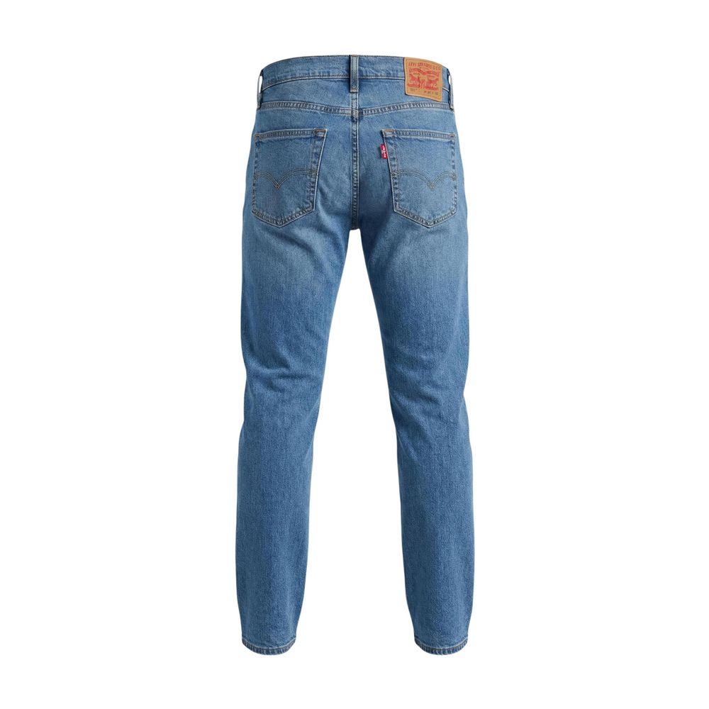 Jeans by Levi's for men in stretch denim cotton blue presents a refined pantology silhouette, artfully defined by a refined pantology skinny & slim, long, and a sophisticated .