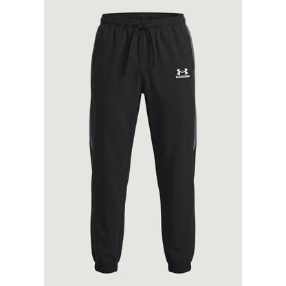 Under Armour Men's Athletic Regular Fit Polyester Joggers - Black White Signature