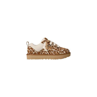 UGG Women's Suede Leather & Rubber Platform Pumps Heels - Animal Beige Print