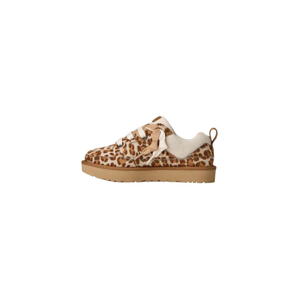 UGG Women's Suede Leather & Rubber Platform Pumps Heels - Animal Beige Print