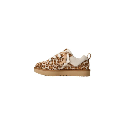 UGG Women's Suede Leather & Rubber Platform Pumps Heels - Animal Beige Print