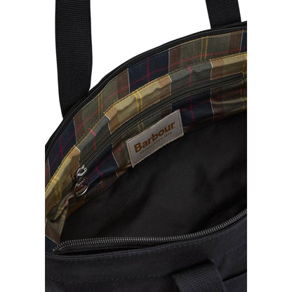 Large Shopper Tote Handbag by Barbour for women in cotton black & natural presents a ornamental silhouette, showcasing a secure , ample , and versatile handle for a ornamental finish.