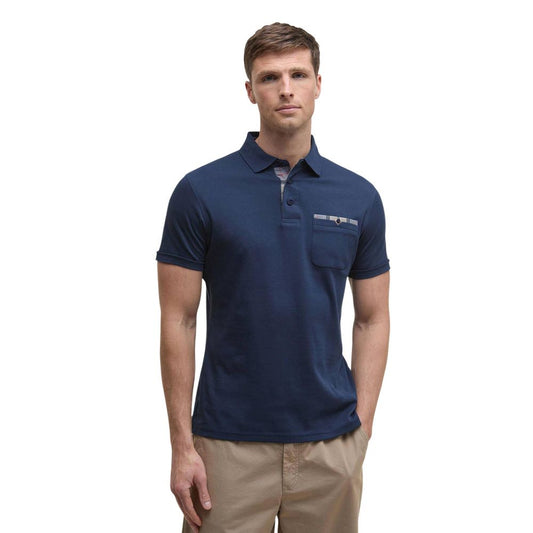 Polo Shirt by Barbour for men in cotton blue, natural & tartan showcases a enviable silhouette, featuring a refined and short-sleeve for a enviable finish.