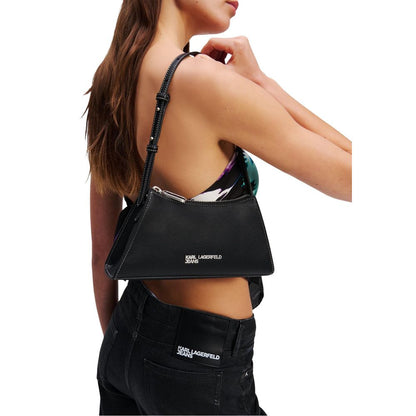 Karl Lagerfeld Black Polyethylene Handbag