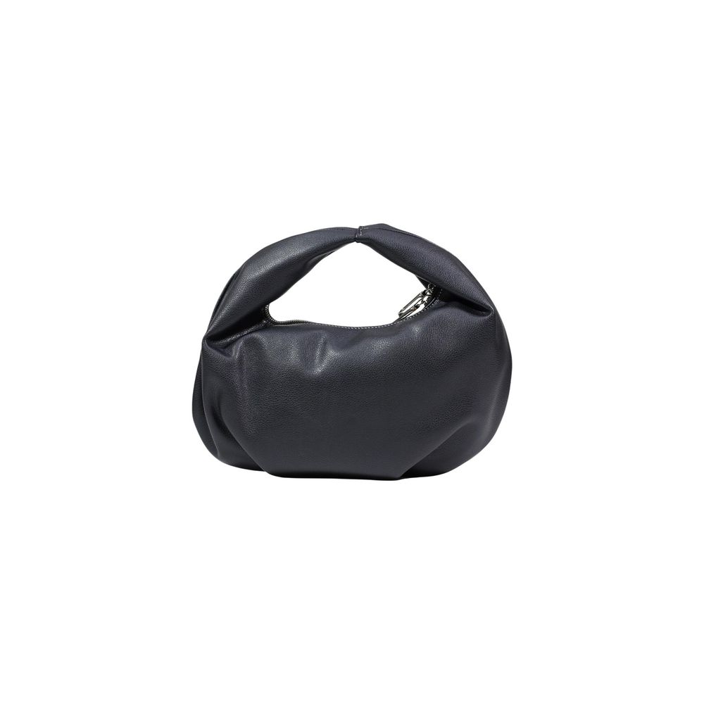 Karl Lagerfeld Polyethylene & Polyurethane Small Shoulder Hobo Handbag - Black Signature