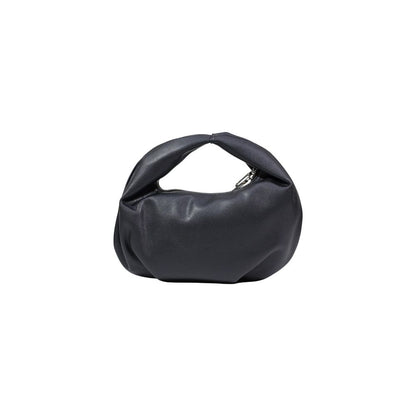 Karl Lagerfeld Polyethylene & Polyurethane Small Shoulder Hobo Handbag - Black Signature