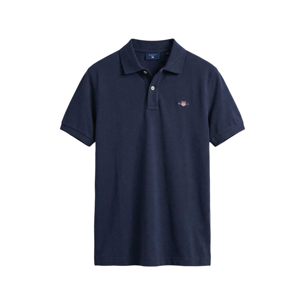 Gant Men's Stretch Cotton Polo Shirt - Blue Signature