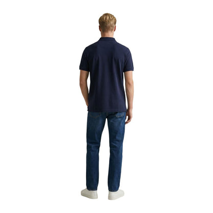 Gant Men's Stretch Cotton Polo Shirt - Blue Signature