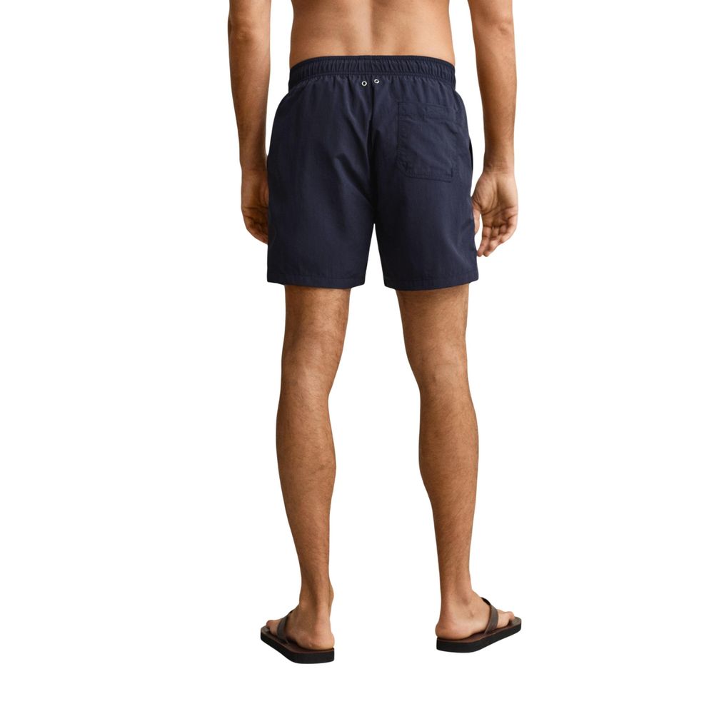 Swim Shorts by Gant for men in polyamide & mesh blue features a riviera-ready silhouette, showcasing the Men's Polyamide & Mesh Swim Shorts design for a premium look.