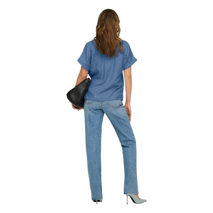 Only Blue Lyocell Shortsleeve Shirt
