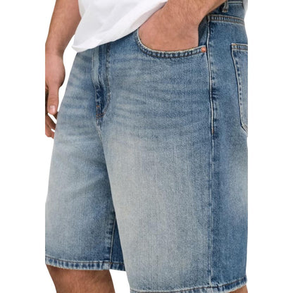 Only & Sons Light Blue Organic Cotton Bermuda Shorts