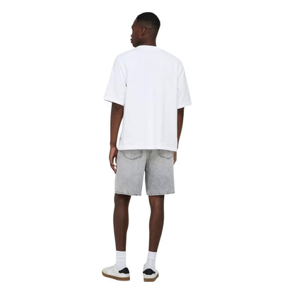 Only & Sons Gray Cotton Bermuda Shorts