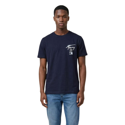 Tommy Hilfiger Jeans Blue Recycled Cotton T-Shirt