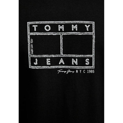 Tommy Hilfiger Jeans Black Recycled Cotton T-Shirt