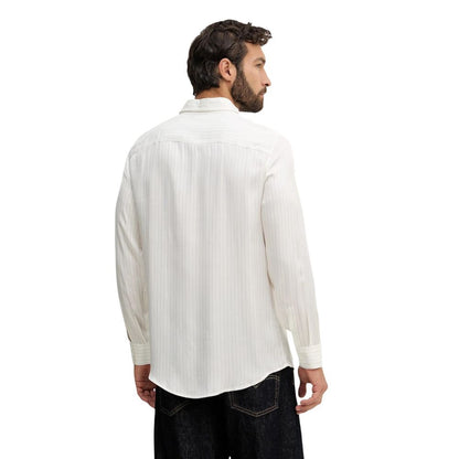 Armani Exchange Bicolor Viscose Pattern Shirt