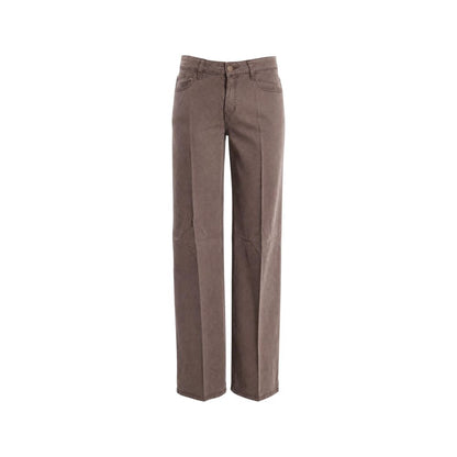 Guess Beige Lyocell Flared Pants