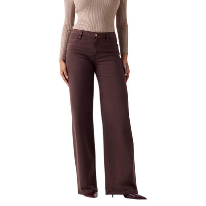 Guess Brown Lyocell Flared Pants