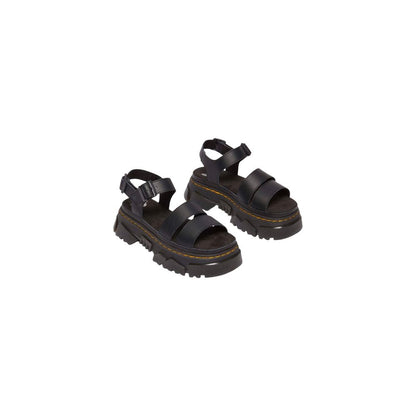 Dr. Martens Black Leather Flat Sandals